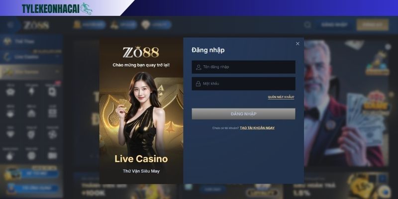 Truy cập nhà cái ZO88 cực dễ thử ngay vận may